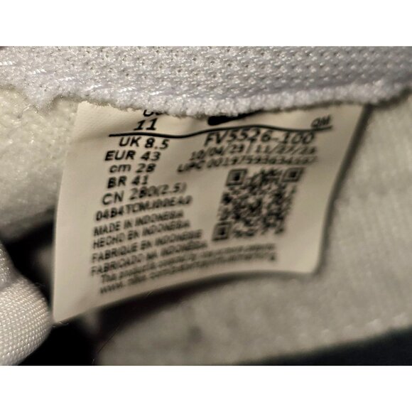 Nike Women's White Leather Court Legacy Lift Trainers Sneakers Sz 11 2478 - Picture 7 of 16